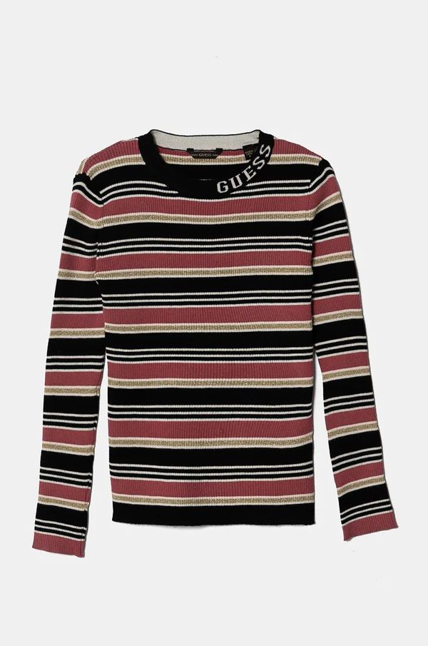 Guess Dječja majica dugih rukava Guess boja: narančasta, J4BI24 Z3AG0