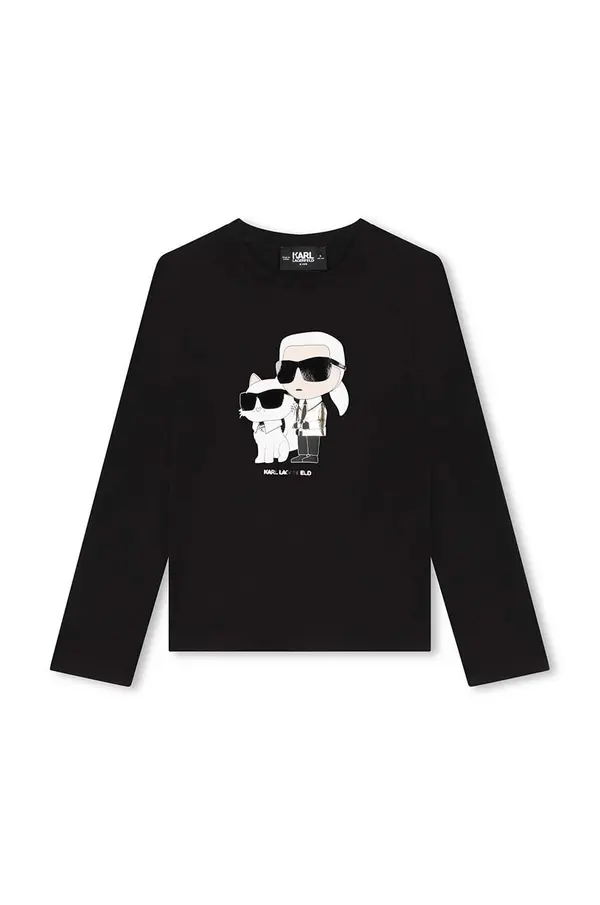 Karl Lagerfeld Dječja majica dugih rukava Karl Lagerfeld