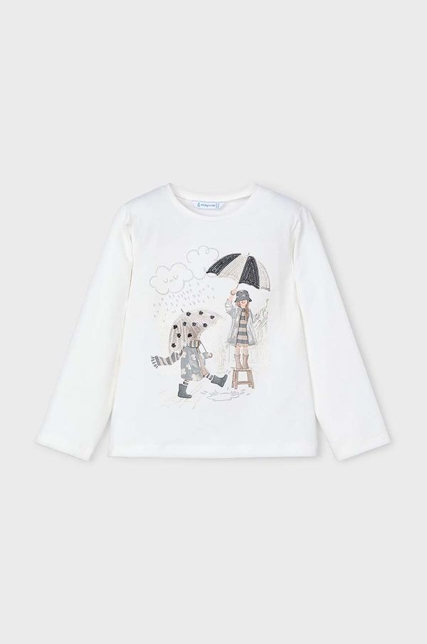 Mayoral Dječja majica dugih rukava Mayoral boja: tamno plava, 4067