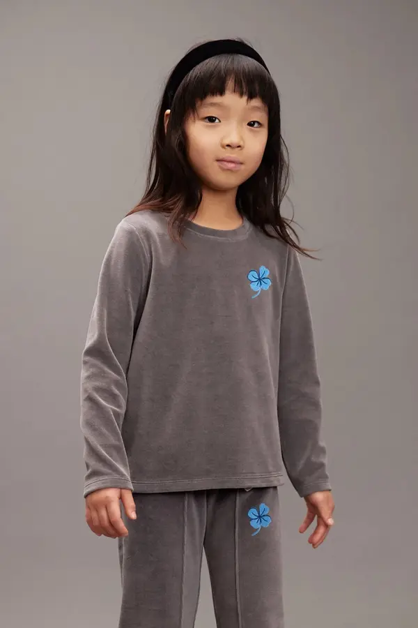 Mini Rodini Dječja majica dugih rukava Mini Rodini Clover