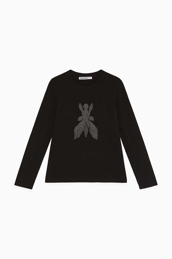 Patrizia Pepe Dječja majica dugih rukava Patrizia Pepe J051 boja: crna, 7M0752