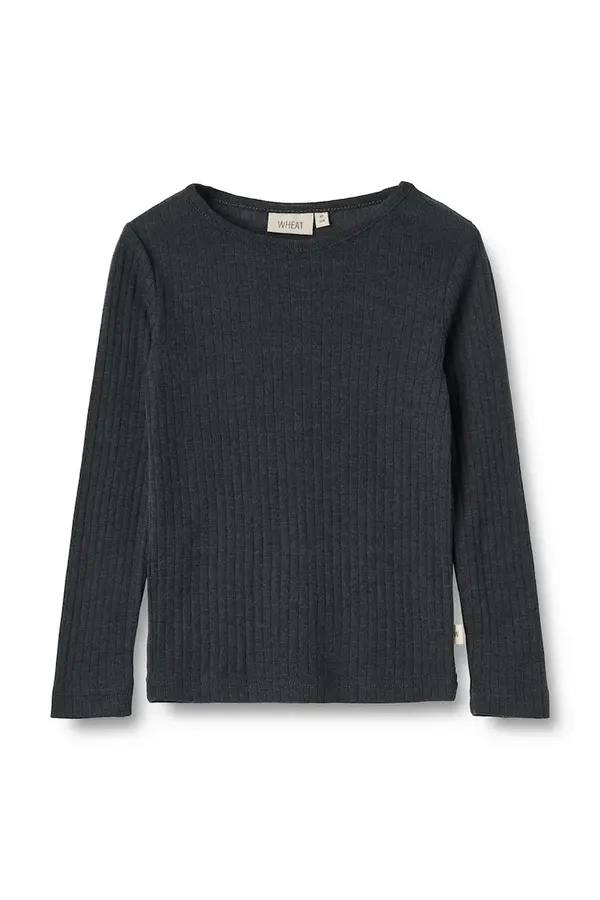 Wheat Dječja majica dugih rukava s dodatkom merino vune Wheat