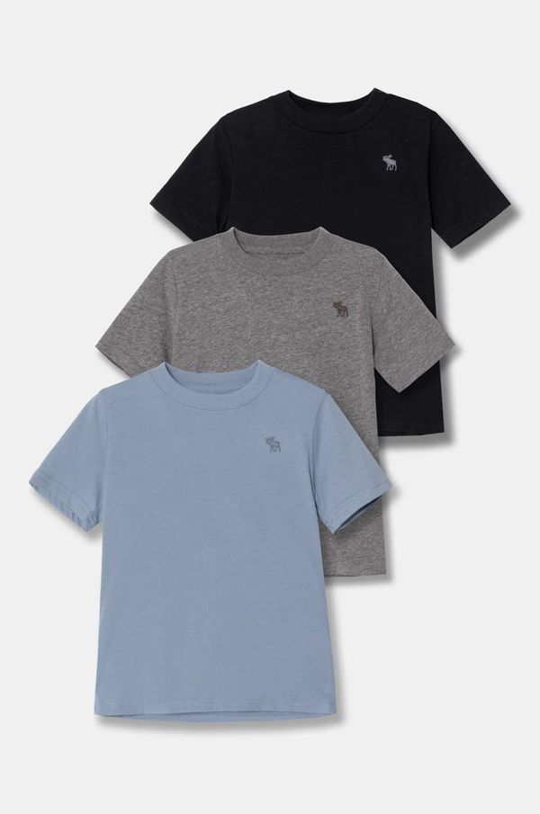 Abercrombie & Fitch Dječja majica kratkih rukava Abercrombie & Fitch 3-pack bez uzorka, KI224-3107