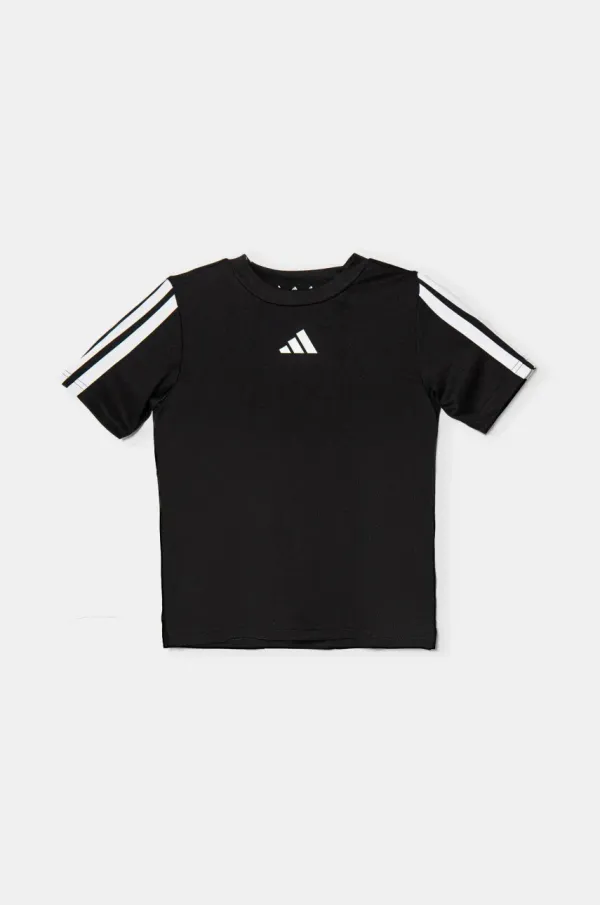 adidas Dječja majica kratkih rukava adidas boja: crna, s uzorkom, JJ1032