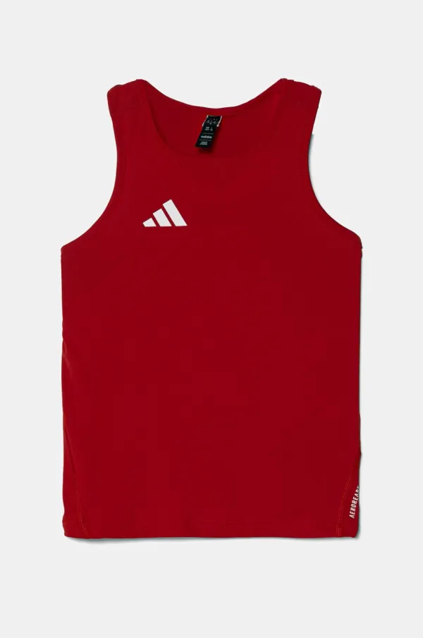 adidas Dječja majica kratkih rukava adidas boja: crvena, s tiskom, IT5062