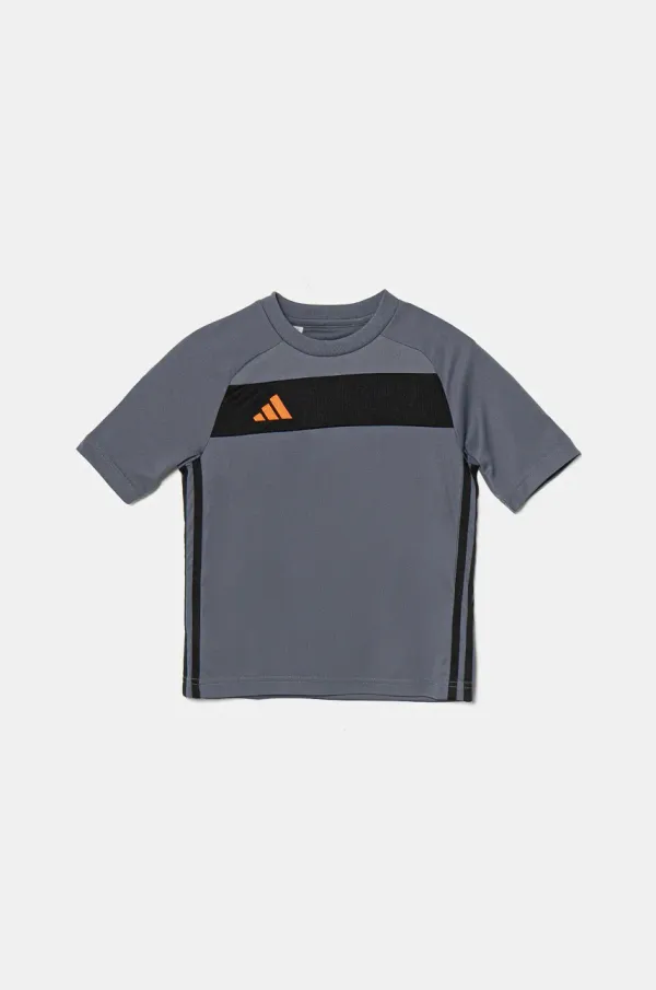 adidas Dječja majica kratkih rukava adidas boja: siva, s uzorkom, JD0587
