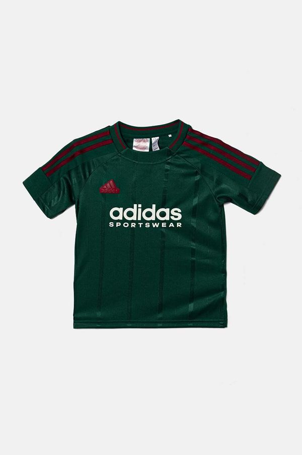 adidas Dječja majica kratkih rukava adidas J NP TEE boja: zelena, s tiskom, IW0890