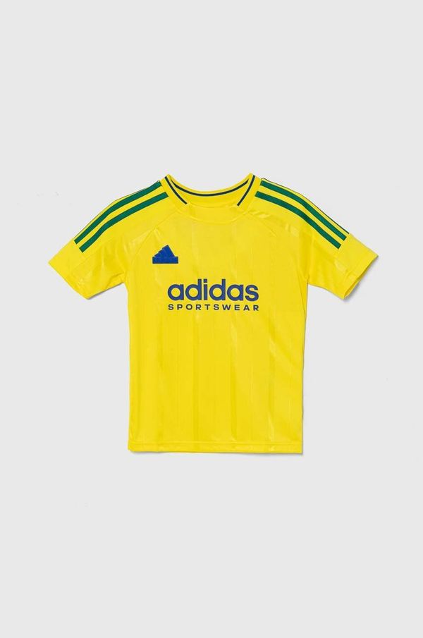 adidas Dječja majica kratkih rukava adidas J NP TEE boja: žuta, s aplikacijom, IY0144