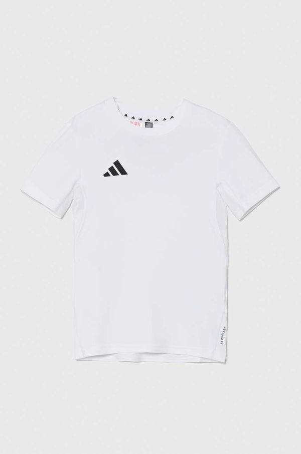 adidas Dječja majica kratkih rukava adidas J TEAM TEE boja: bijela, bez uzorka, IT5056