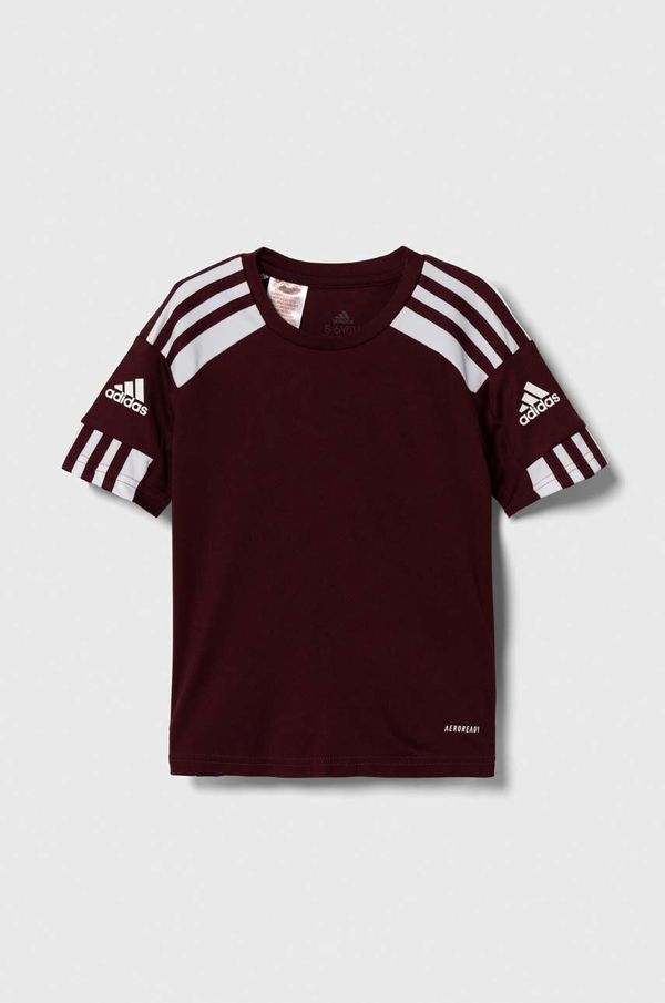 adidas Performance Dječja majica kratkih rukava adidas Performance boja: bordo, s uzorkom
