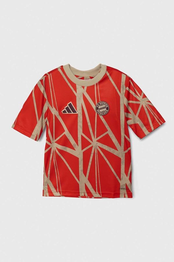 adidas Performance Dječja majica kratkih rukava adidas Performance FCB PRESHI boja: crvena, s uzorkom, JD8333