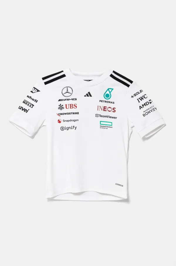 adidas Performance Dječja majica kratkih rukava adidas Performance MER DR boja: bijela, s tiskom, JX5803