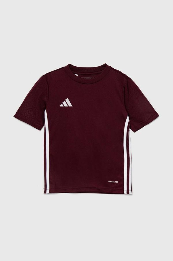 adidas Performance Dječja majica kratkih rukava adidas Performance TABELA 23SY boja: bordo, s uzorkom, IB4933