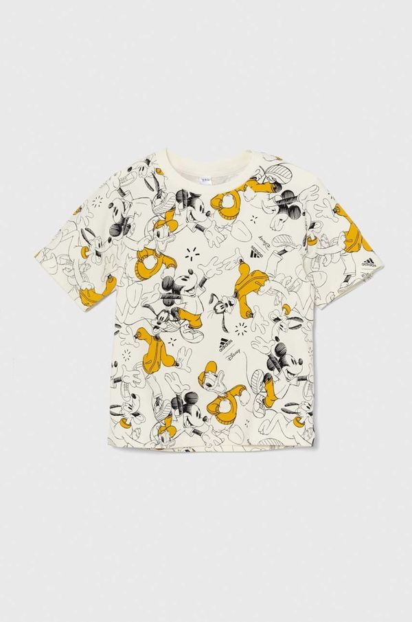 adidas Dječja majica kratkih rukava adidas x Disney boja: bijela, s uzorkom