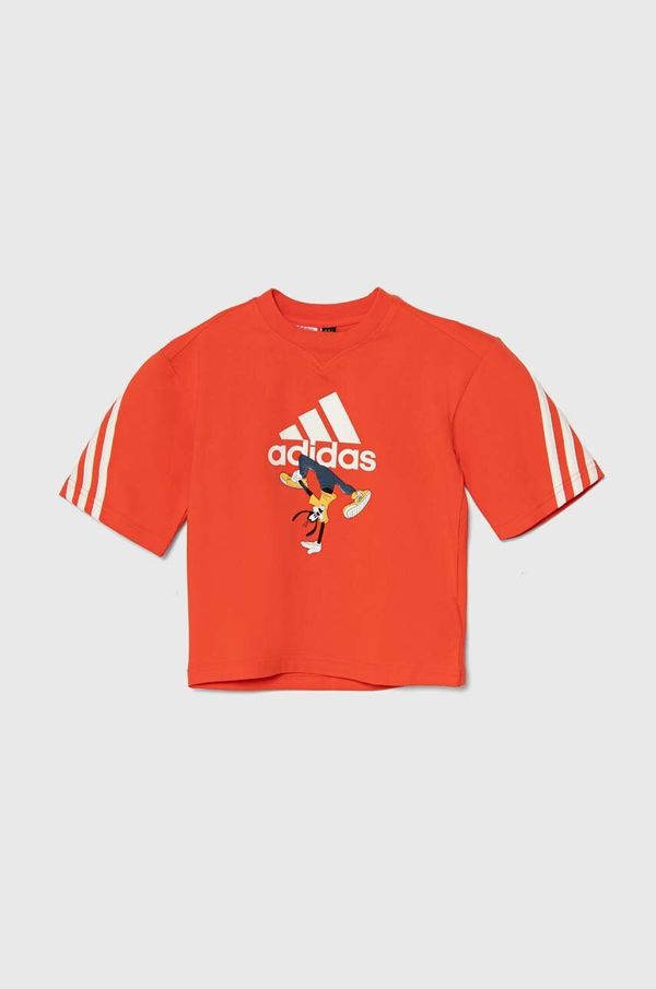 adidas Dječja majica kratkih rukava adidas x Disney, LK DY MM T boja: narančasta, s tiskom, IV9631