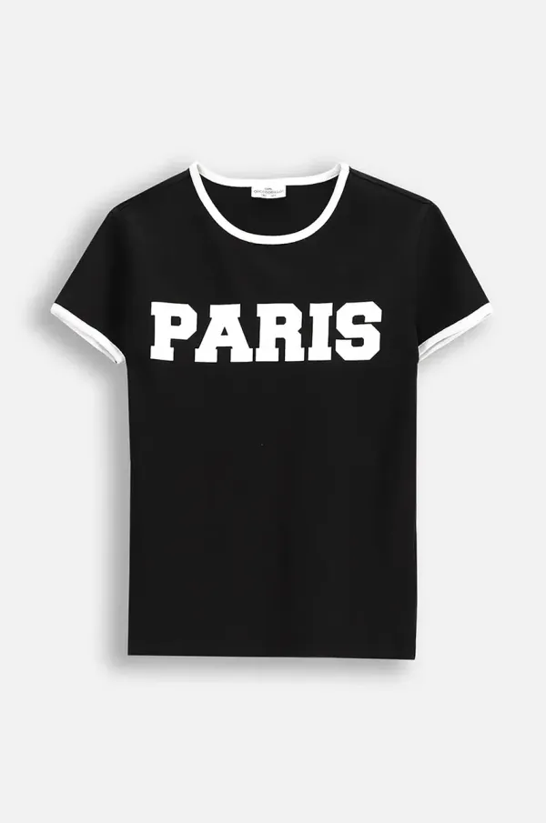 Coccodrillo Dječja majica kratkih rukava Coccodrillo boja: crna, EVERYDAY GIRL