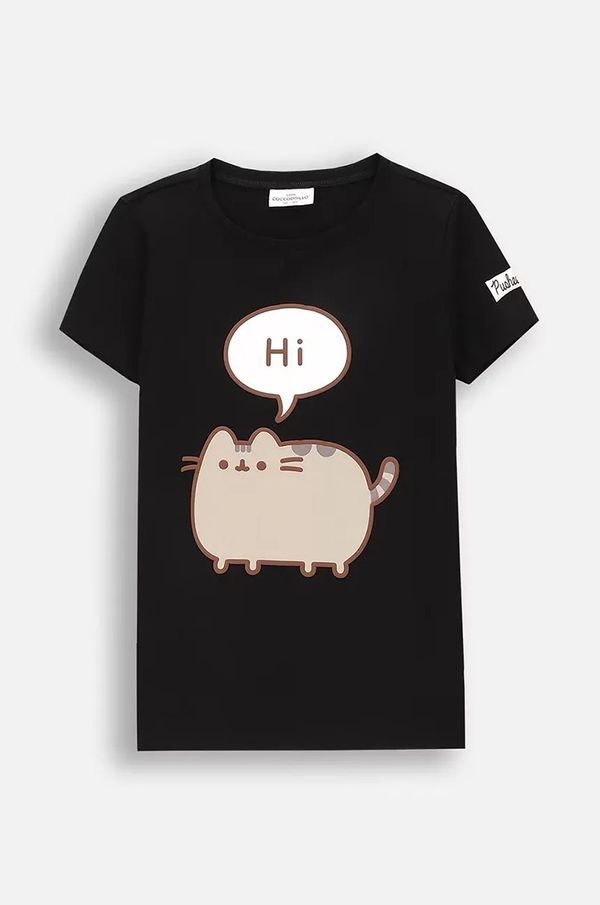 Coccodrillo Dječja majica kratkih rukava Coccodrillo boja: crna, LICENCE GIRL