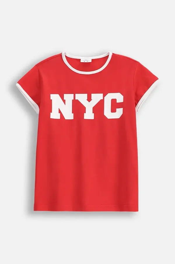 Coccodrillo Dječja majica kratkih rukava Coccodrillo boja: crvena, EVERYDAY GIRL