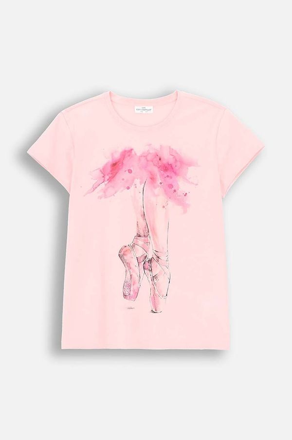 Coccodrillo Dječja majica kratkih rukava Coccodrillo boja: ružičasta, EVERYDAY GIRL