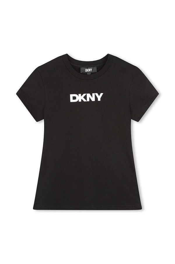 DKNY Dječja majica kratkih rukava Dkny boja: crna, D62036
