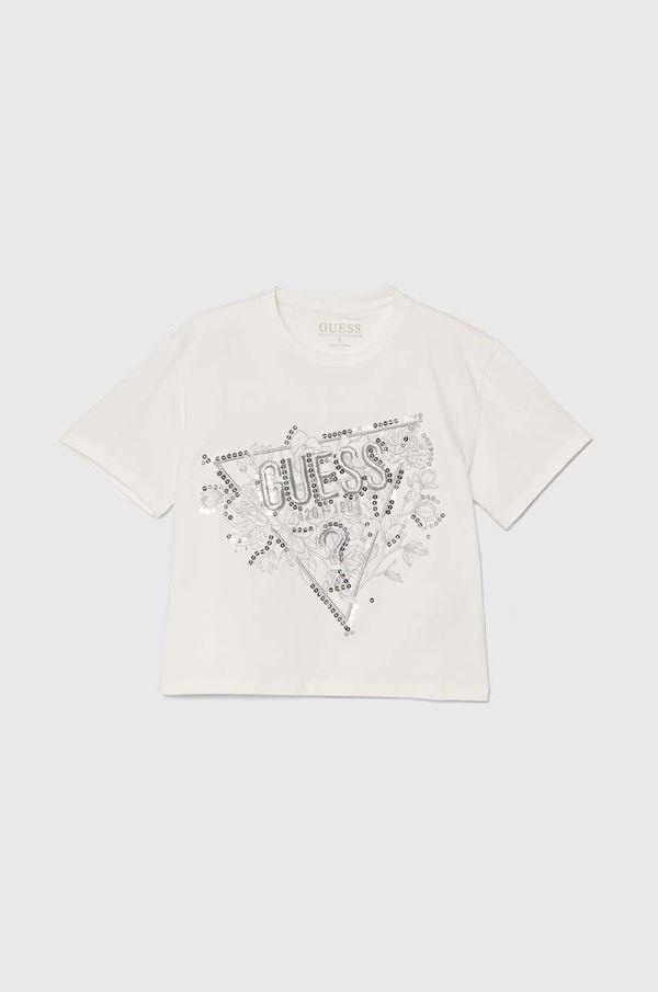 Guess Dječja majica kratkih rukava Guess boja: bež, J4YI30 K6YW4