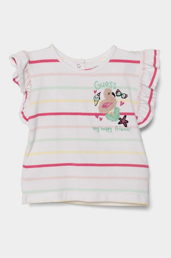 Guess Dječja majica kratkih rukava Guess boja: bijela