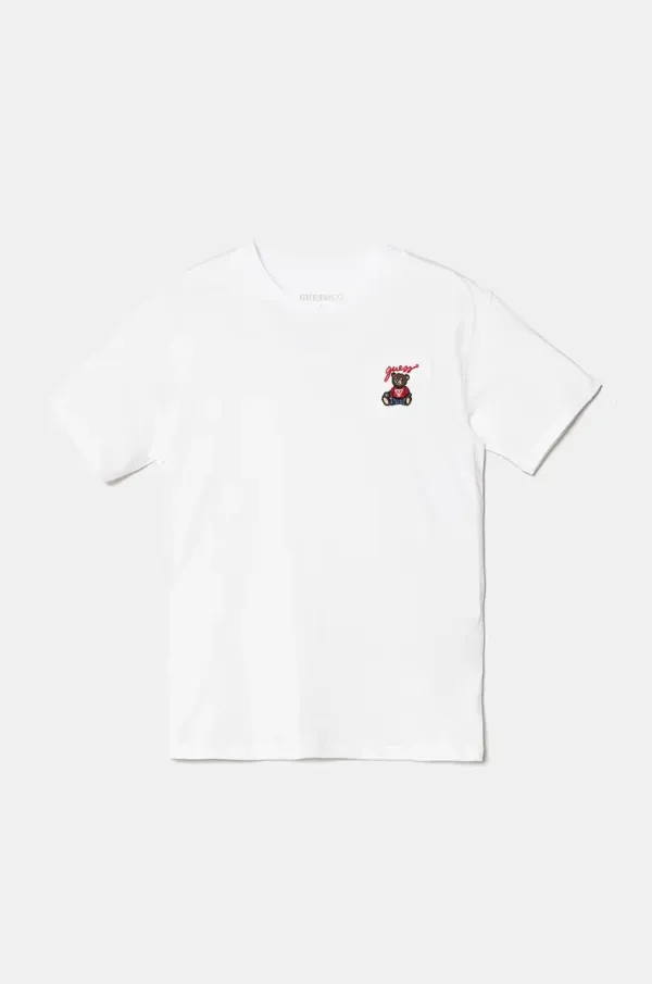 Guess Dječja majica kratkih rukava Guess boja: bijela, J4BI35 J1313