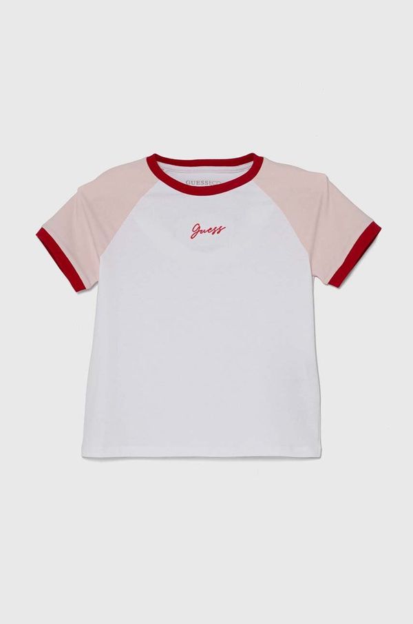 Guess Dječja majica kratkih rukava Guess boja: bijela, J4YI15 K6YW4