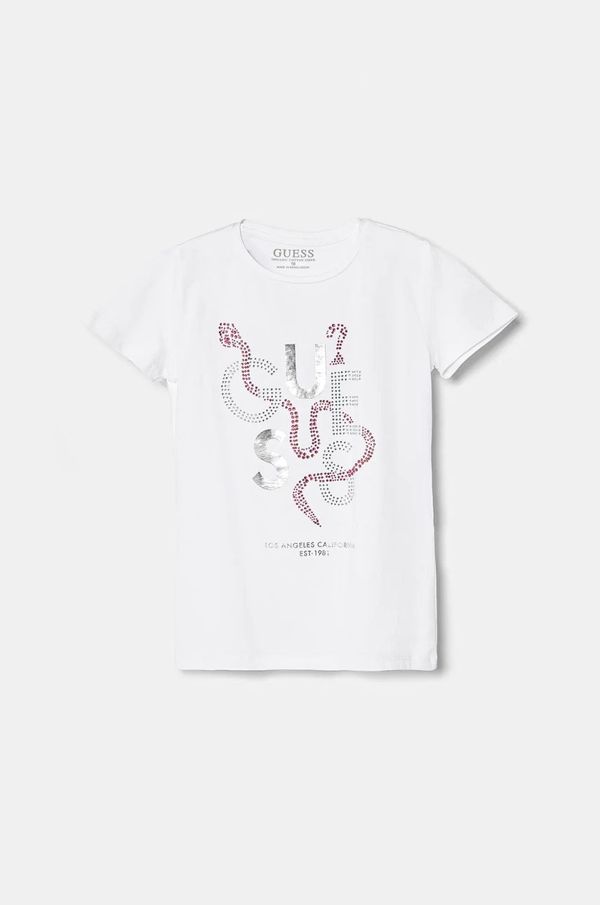 Guess Dječja majica kratkih rukava Guess boja: bijela, J5RI15 K6YW4