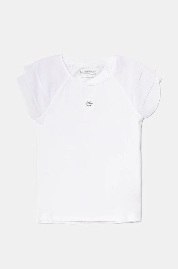 Guess Dječja majica kratkih rukava Guess boja: bijela, J5RI32 K6YW4