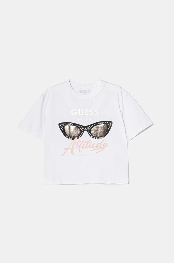 Guess Dječja majica kratkih rukava Guess boja: bijela, J5RI40 K6YW4