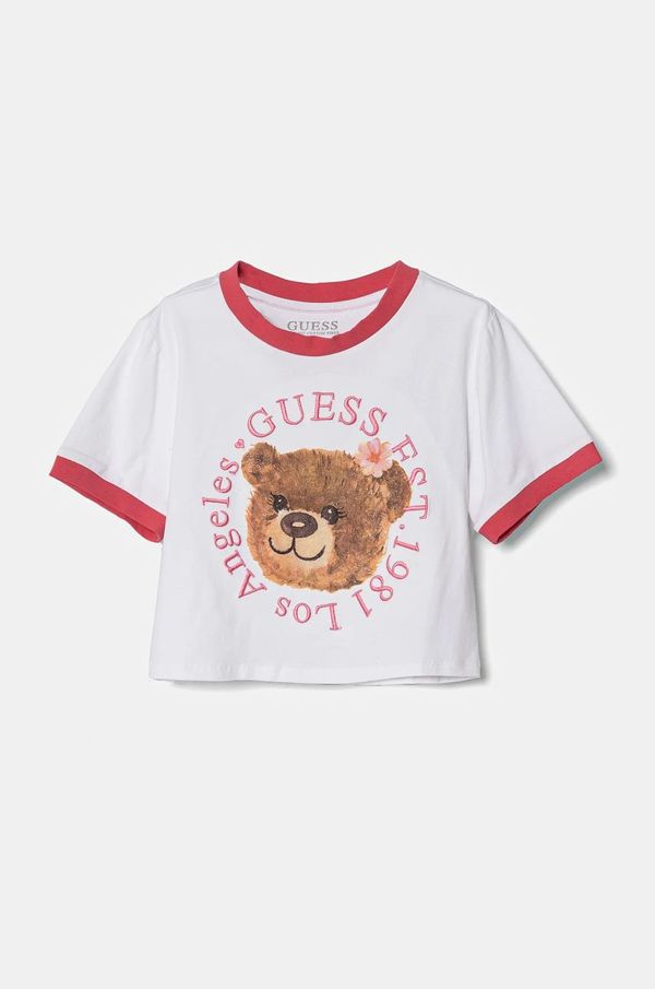 Guess Dječja majica kratkih rukava Guess boja: bijela, J5RI41 K6YW4