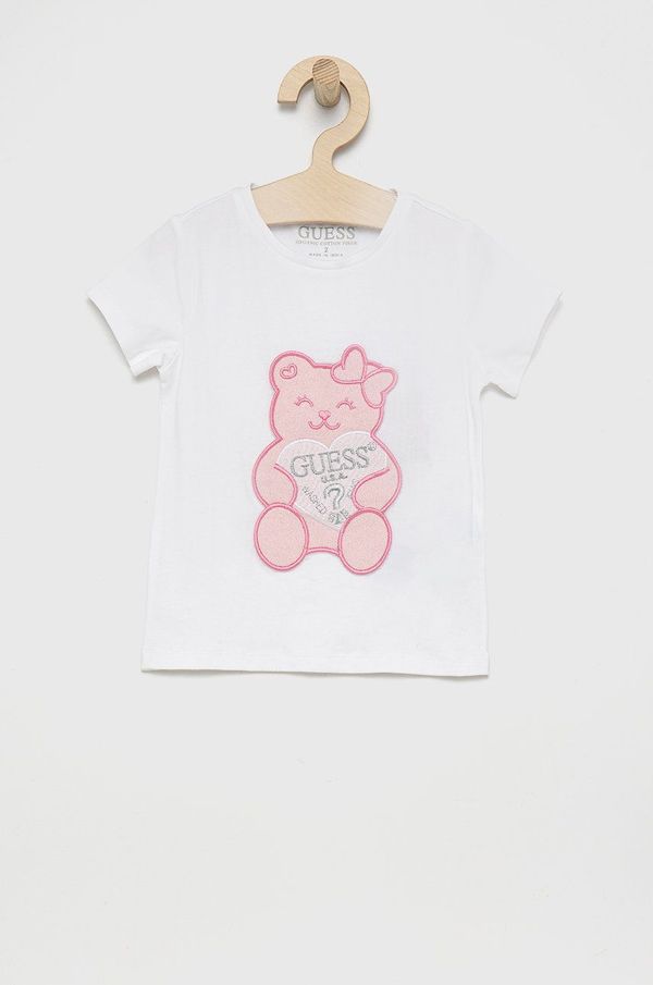 Guess Dječja majica kratkih rukava Guess boja: bijela
