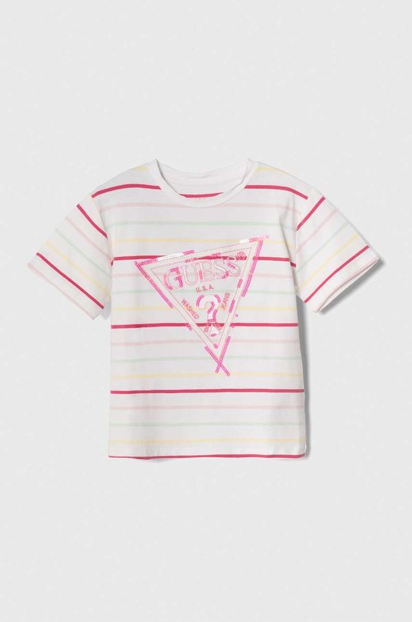 Guess Dječja majica kratkih rukava Guess boja: bijela