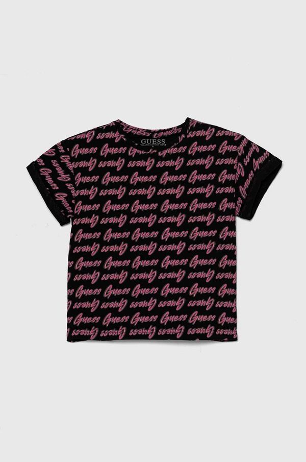 Guess Dječja majica kratkih rukava Guess boja: crna, J4YI11 K6YW4