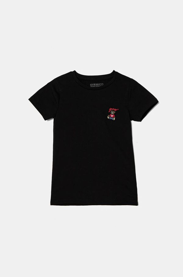 Guess Dječja majica kratkih rukava Guess boja: crna, J5RI44 J1314