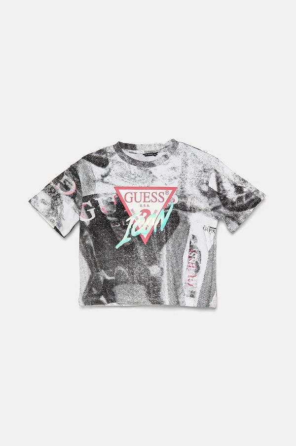 Guess Dječja majica kratkih rukava Guess boja: siva, J4BI06 J1313