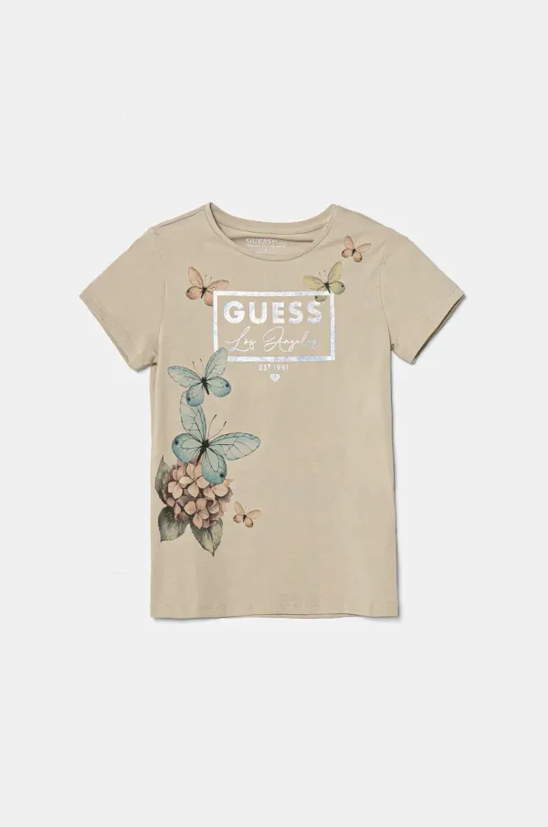 Guess Dječja majica kratkih rukava Guess boja: siva, J5RI33 K6YW4