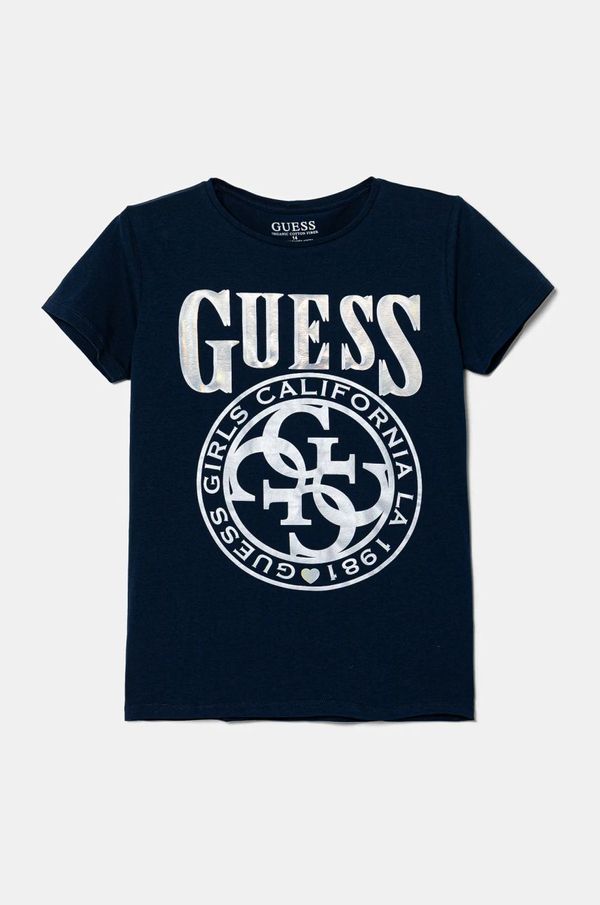 Guess Dječja majica kratkih rukava Guess boja: tamno plava, J5RI20 K6YW4