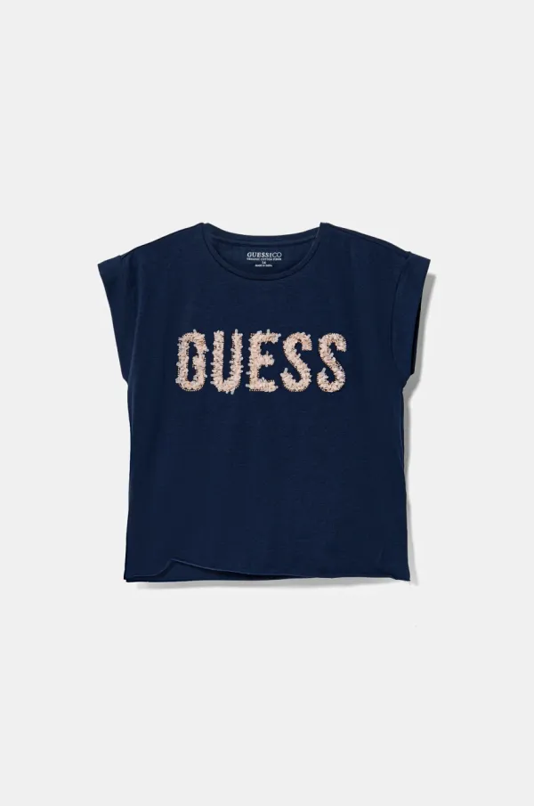 Guess Dječja majica kratkih rukava Guess boja: tamno plava, J5RI37 K6YW4
