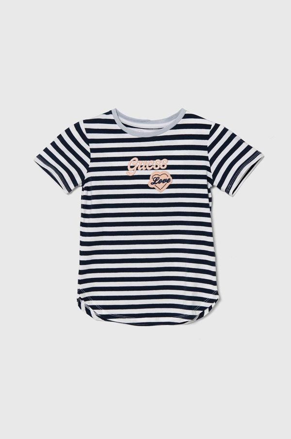 Guess Dječja majica kratkih rukava Guess boja: tamno plava