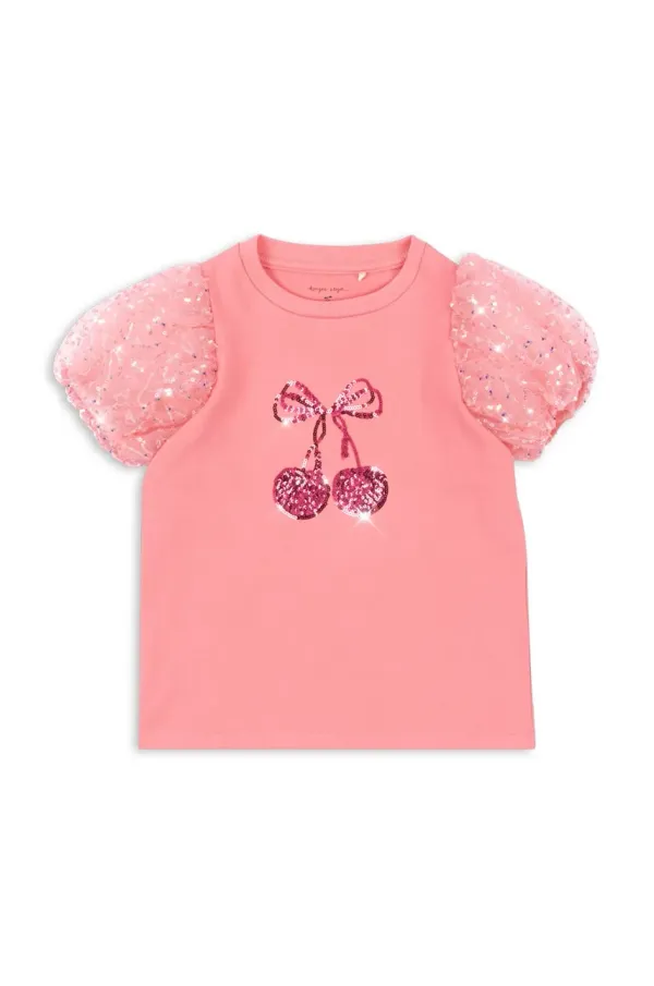 Konges Sløjd Dječja majica kratkih rukava Konges Sløjd BALLERINA TEE boja: ružičasta, KS102648