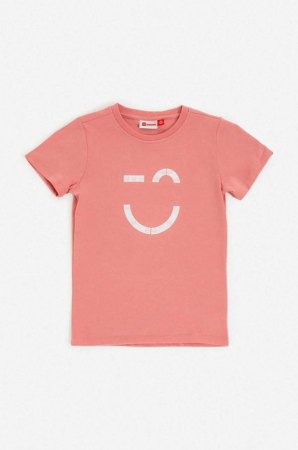 Lego Dječja majica kratkih rukava Lego boja: ružičasta, s tiskom