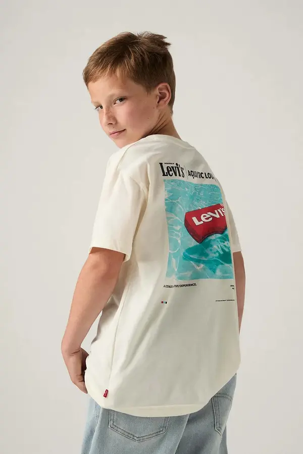 Levi's Dječja majica kratkih rukava Levi's AQUATIC LOUNGE TEE