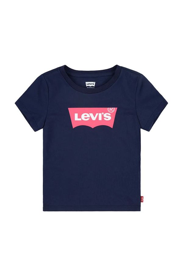 Levi's Dječja majica kratkih rukava Levi's boja: tamno plava
