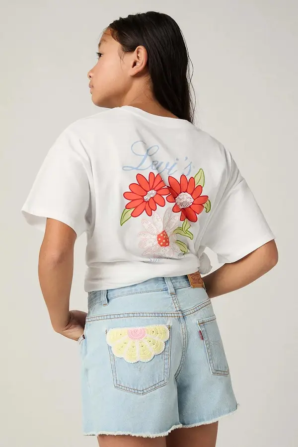 Levi's Dječja majica kratkih rukava Levi's LEVIS FLORAL OVERSIZED TEE