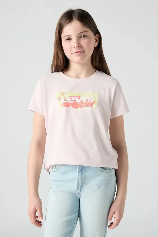 Levi's Dječja majica kratkih rukava Levi's STRAWBERRY SS BATWING TEE