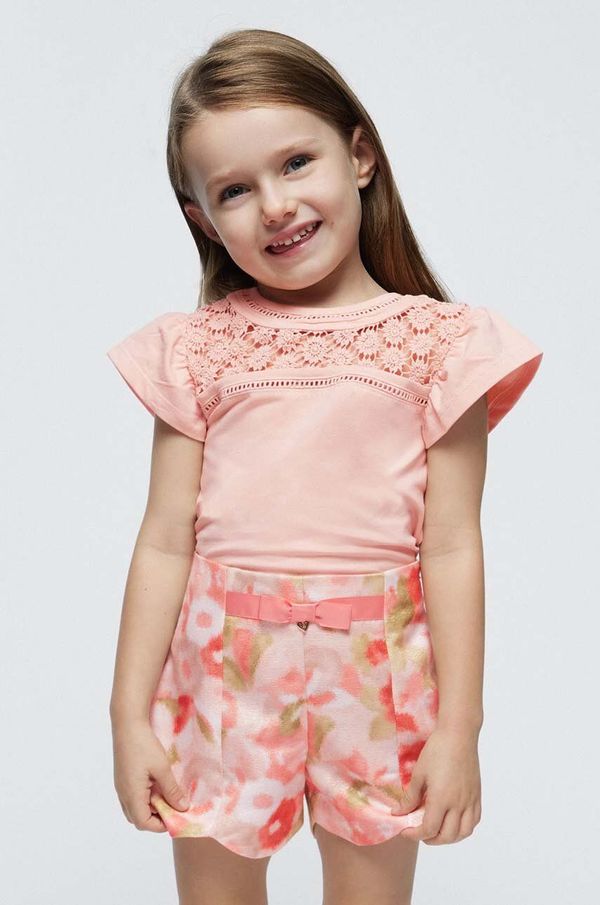 Mayoral Dječja majica kratkih rukava Mayoral boja: bež