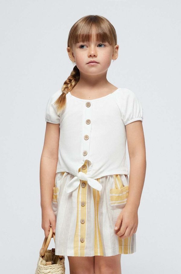 Mayoral Dječja majica kratkih rukava Mayoral boja: bež