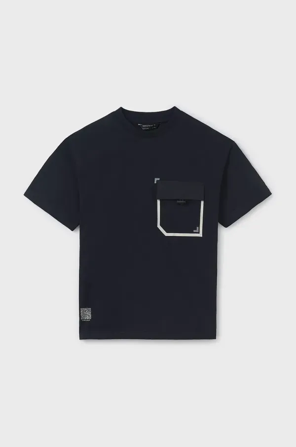 Mayoral Dječja majica kratkih rukava Mayoral boja: crna, bez uzorka, 6012